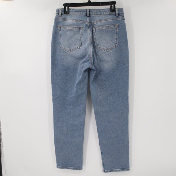 Reiss jeans womens 29 L28 Bay high waist Blue stretch Denim pockets straight - Picture 4 of 11